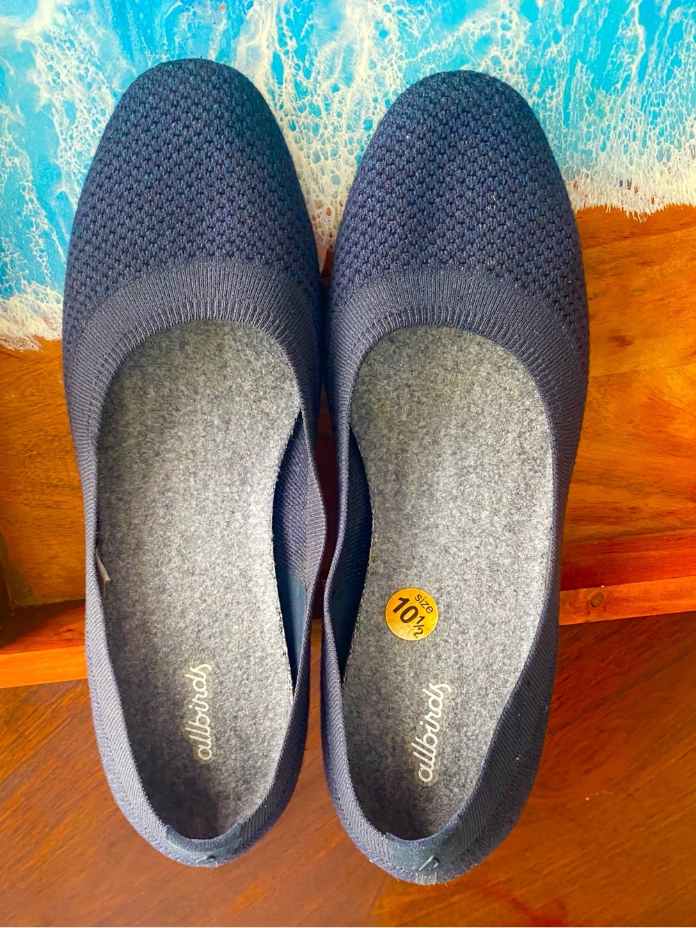 allbirds Navy Knit Ballet Flat — Women’s Slip-On Comfort